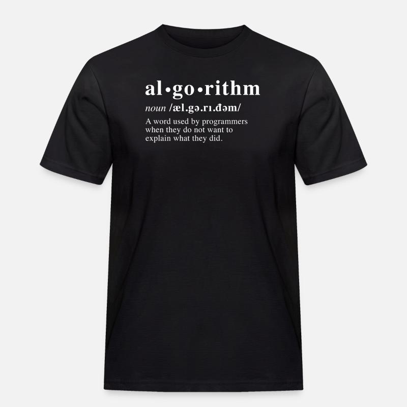 Algorithm Definition - Men's Workwear T-Shirt - black