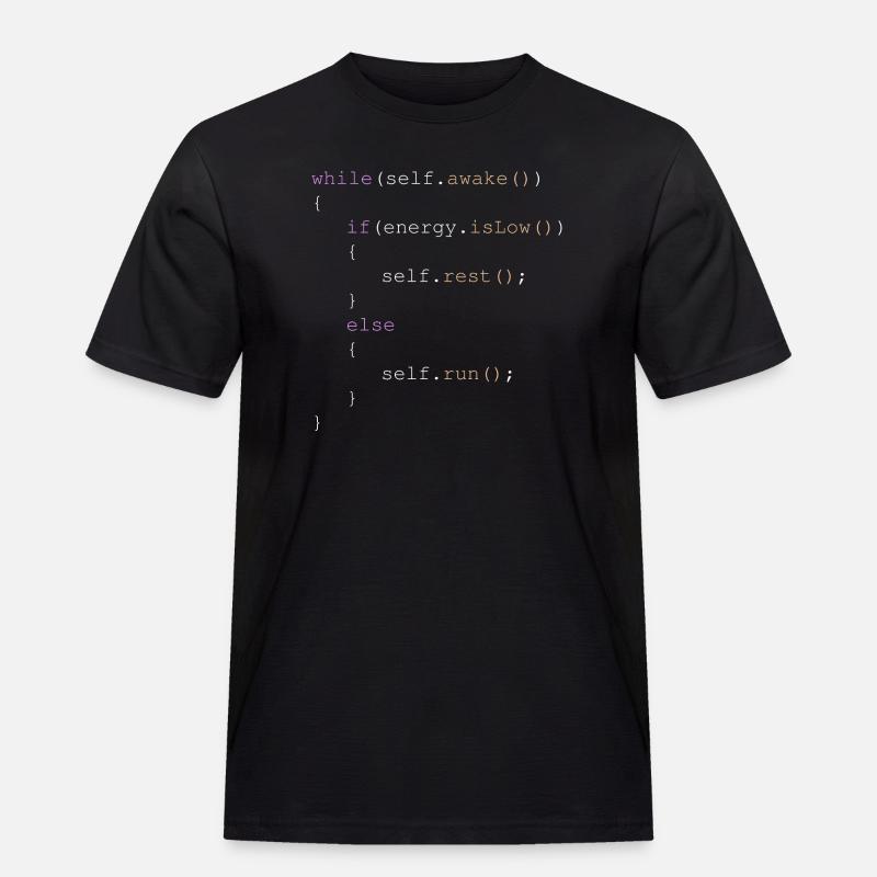 Computer scientist nerd gift for programmer IT - Men's Workwear T-Shirt - black
