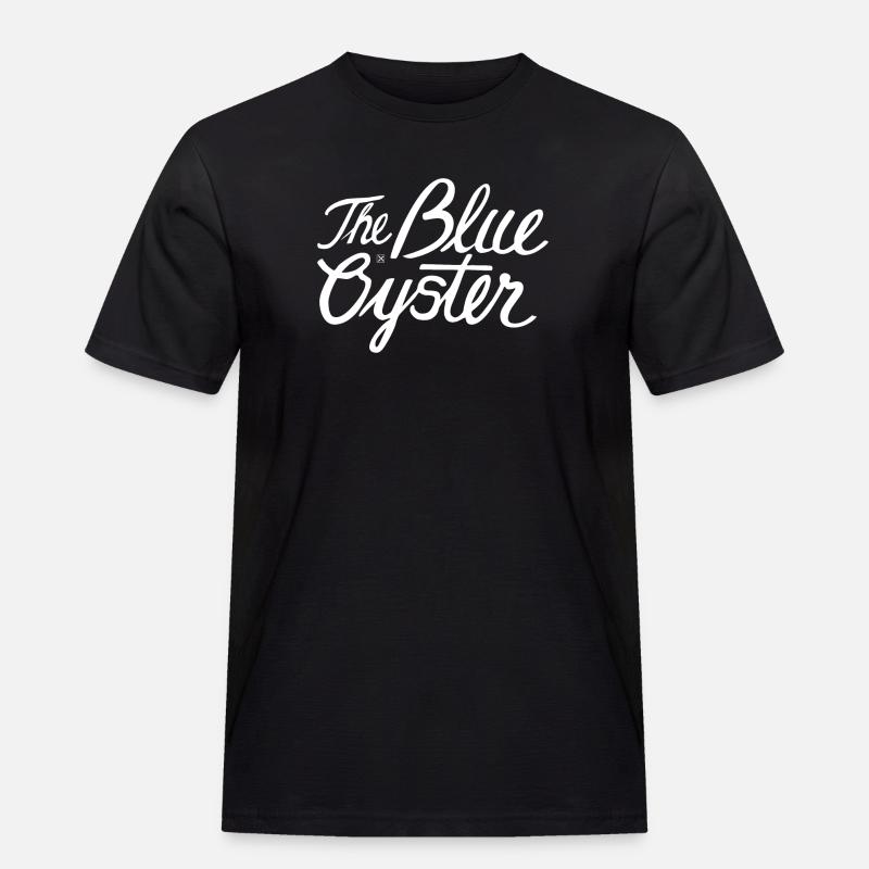 Die blaue Auster - Männer Workwear T-Shirt - Schwarz