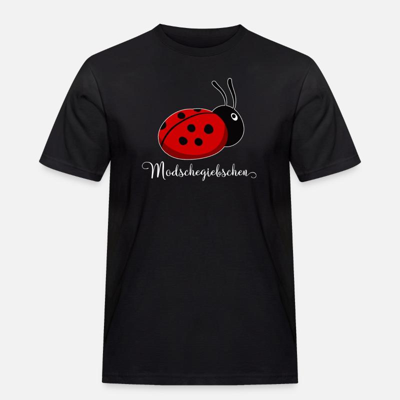 Modschegiebchen Marienkäfer Sächsisch Geschenkidee - Männer Workwear T-Shirt - Schwarz