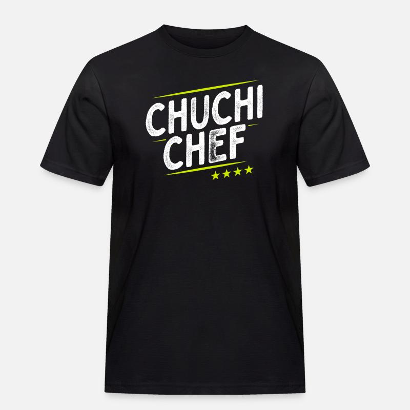 Küchenchef - Chuchi Chef - Schweizerdeutsch - Männer Workwear T-Shirt - Schwarz