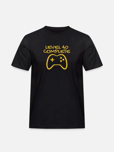 40th birthday - 40 years gift - Men's Workwear T-Shirt - black