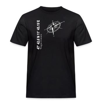 Tegernsee - Männer Workwear T-Shirt - Schwarz - Vorne - AI Model Male 178 light (178cm)