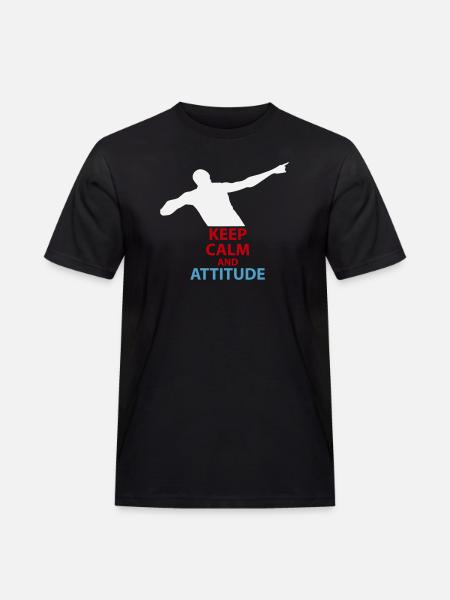 Calm and Attitude Silhouette - Men's Workwear T-Shirt - black