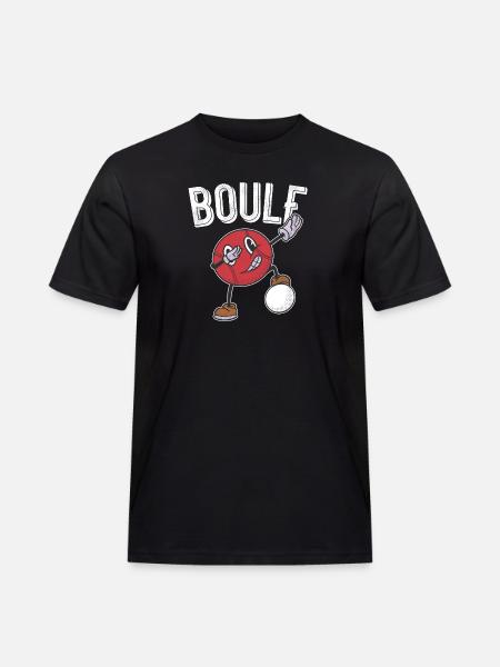 Boule Ball Pétanque Outfit per Bouler Boules - Maglietta da lavoro per uomo - nero