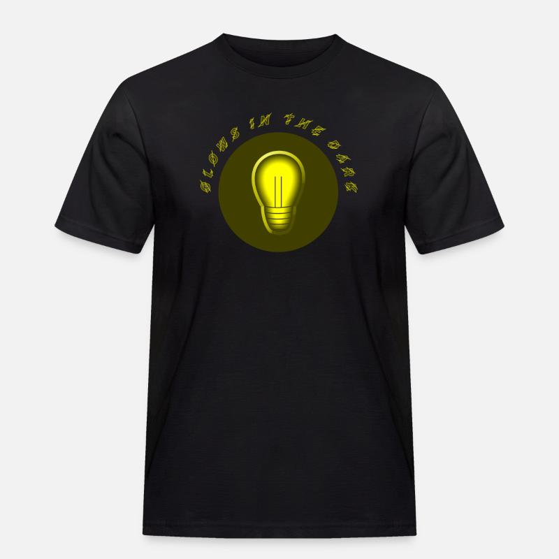 leuchtet im Dunkeln electro Strom Problem - Männer Workwear T-Shirt - Schwarz