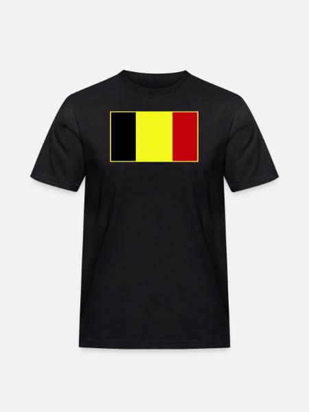 Anpassbare dreifarbige Flagge - Männer Workwear T-Shirt - Schwarz
