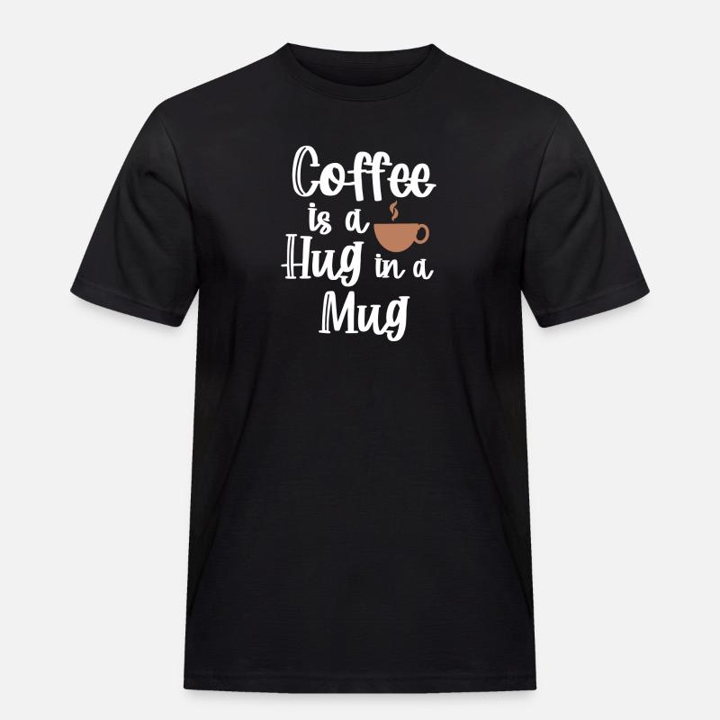 Koffein Kaffee Statement Kaffeetasse Kaffeetrinker - Männer Workwear T-Shirt - Schwarz