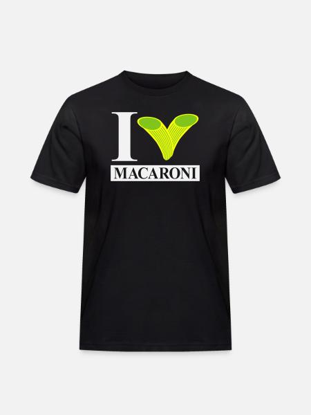 J’adore les macaronis - T-shirt Workwear homme - noir