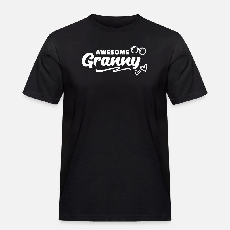 Cool Oma Statement Großmutter Großmama Brille - Männer Workwear T-Shirt - Schwarz