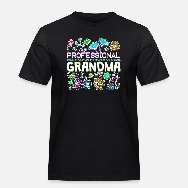 Großmama Spruch Großmutter Oma Ruhestand - Männer Workwear T-Shirt - Schwarz