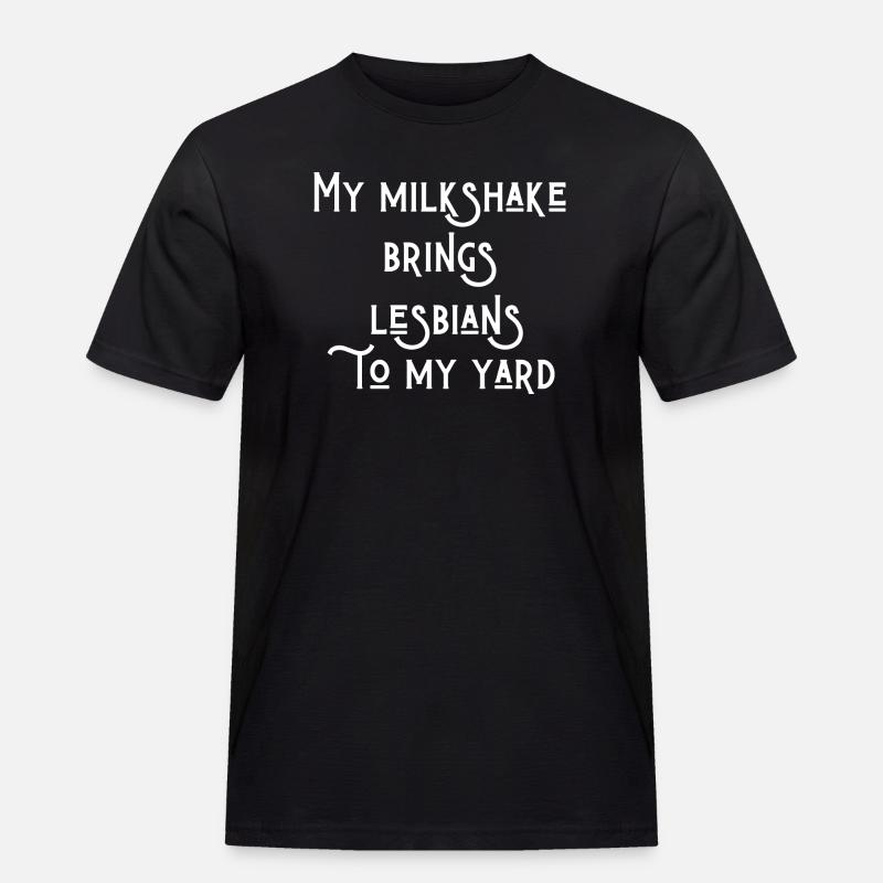Lustiger lesbischer Text - Männer Workwear T-Shirt - Schwarz