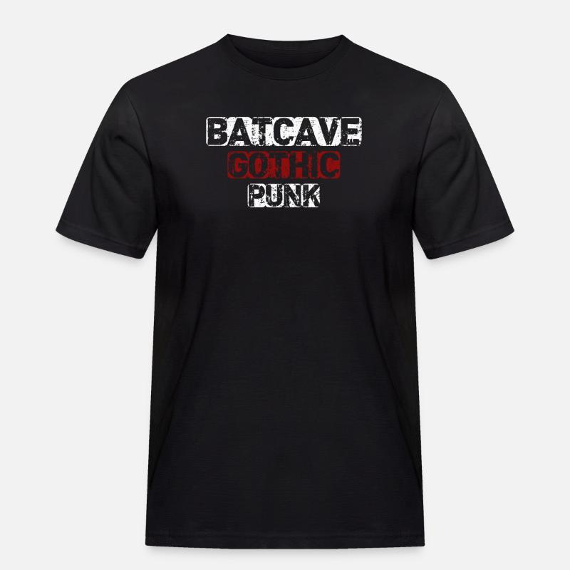 Batcave Gothic Punk - Männer Workwear T-Shirt - Schwarz