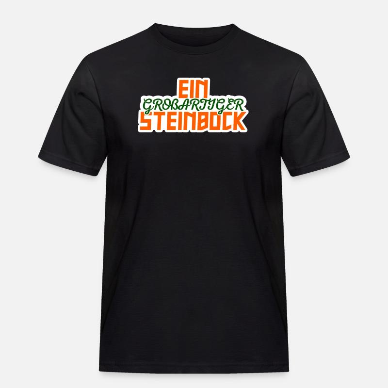 Steinbock Galaxy Statement Tierkreiszeichen Himmel - Männer Workwear T-Shirt - Schwarz