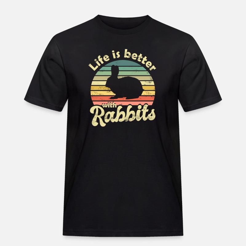 Rabbit Rabbit - Men's Workwear T-Shirt - black