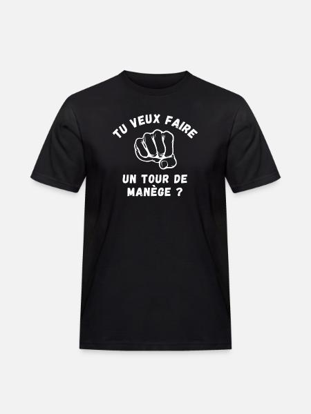 bagarre, boxe, boxeur - T-shirt Workwear homme - noir