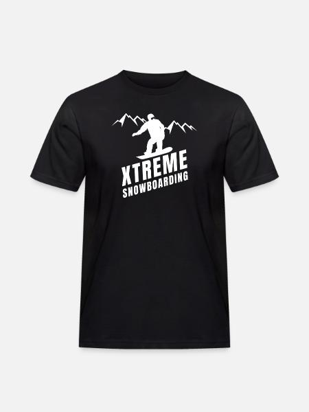 skiing, snowboarding, winter sports - Men's Workwear T-Shirt - black