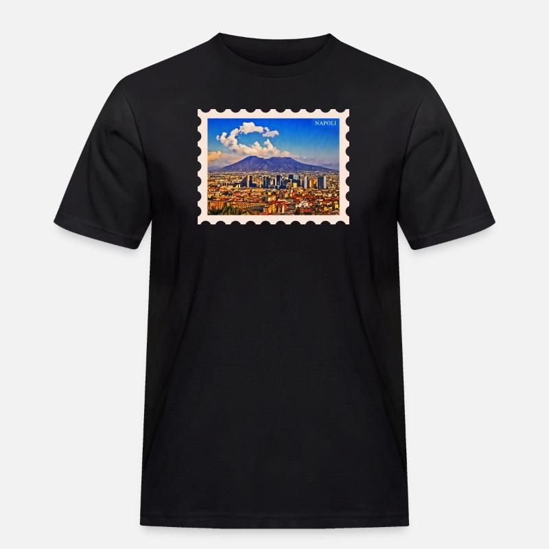 Silhouette de Naples Vesuvio - T-shirt Workwear homme - noir