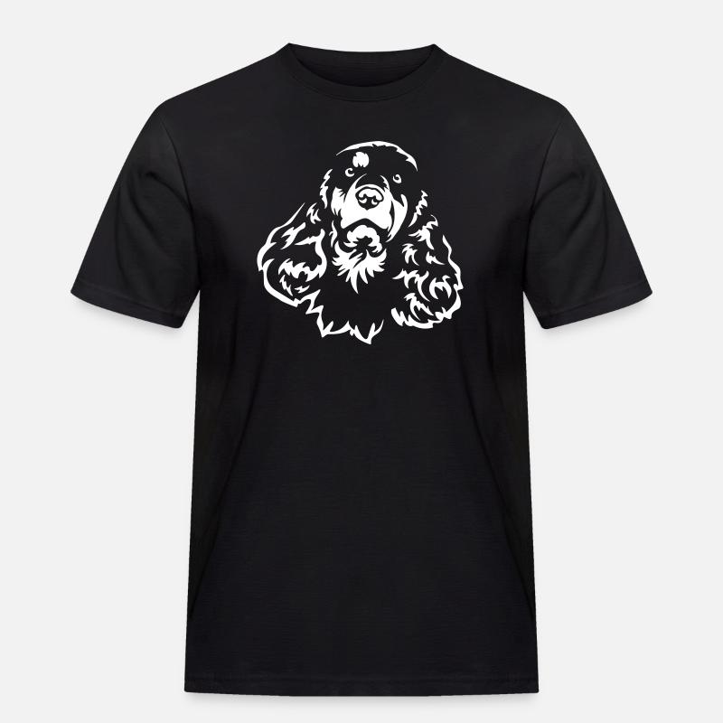 Cocker Spaniel Head "Black Edition" - Men's Workwear T-Shirt - black