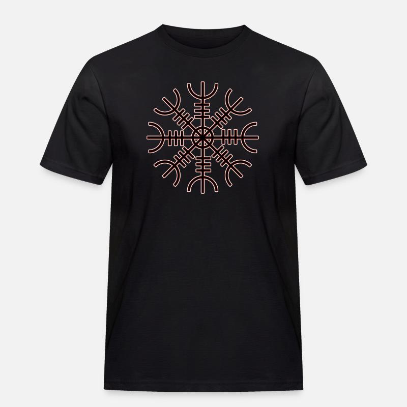 Helm der Ehrfurcht - Männer Workwear T-Shirt - Schwarz