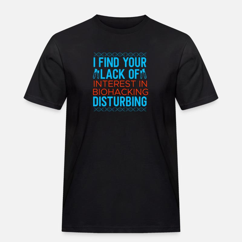Conception de biohacking - T-shirt Workwear homme - noir