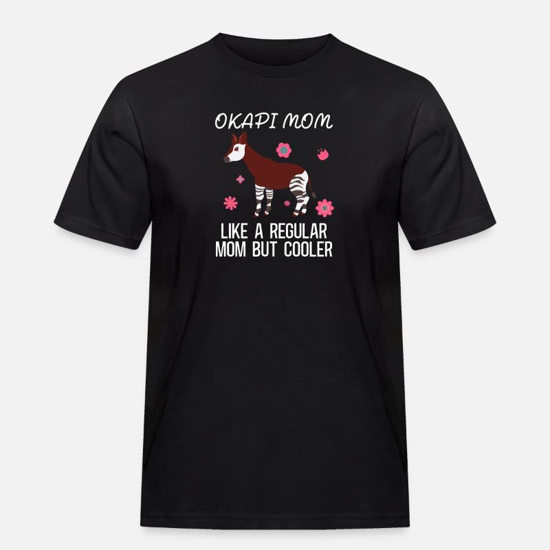 Okapi Wildnis Abenteuer - Männer Workwear T-Shirt - Schwarz