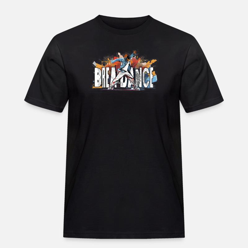 Breakdance Breakdancer Bboy - Männer Workwear T-Shirt - Schwarz