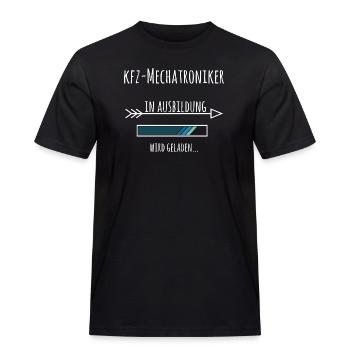 Kfz Mechatroniker Ausbildung Beruf Geschenk - Männer Workwear T-Shirt - Schwarz - Vorne - AI Model Male 178 light (178cm)
