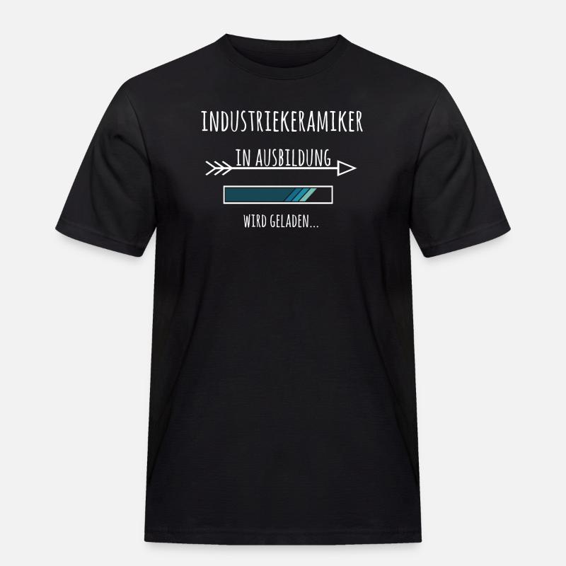 Industriekeramiker Ausbildung Beruf Geschenk - Männer Workwear T-Shirt - Schwarz