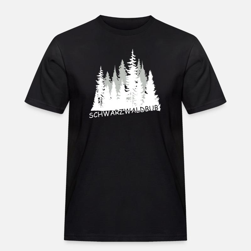 Schwarzwaldbub - Männer Workwear T-Shirt - Schwarz