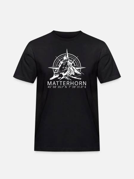 Matterhorn - Männer Workwear T-Shirt - Schwarz