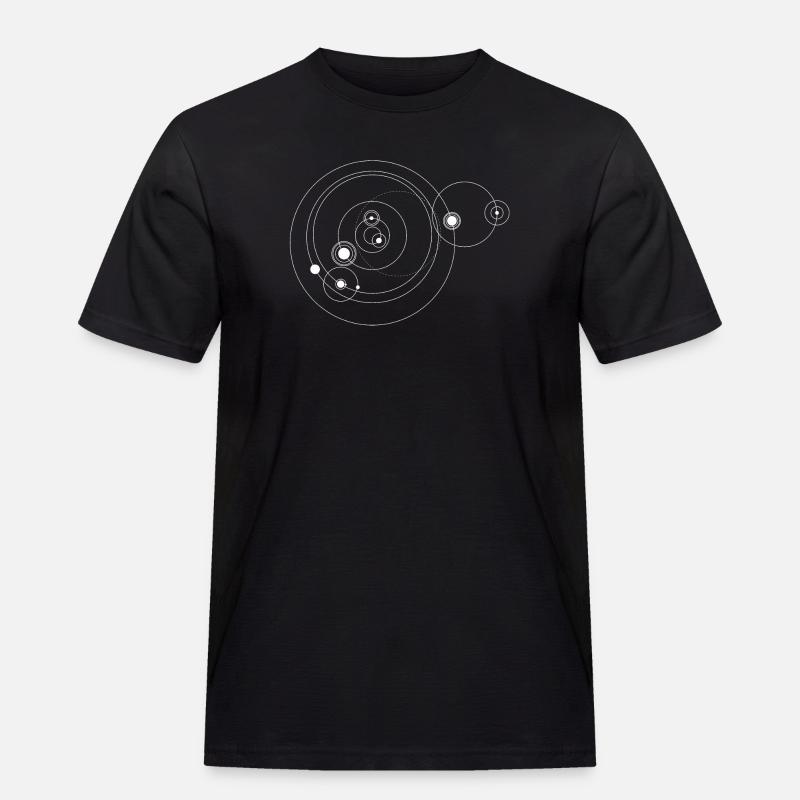 Solar system only (white) - Men's Workwear T-Shirt - black