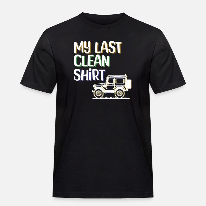 Camper Wanderer Statement Camping Wohnwagen - Männer Workwear T-Shirt - Schwarz