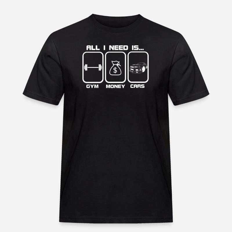 EVERYTHING I NEED - White Edition - Men's Workwear T-Shirt - black