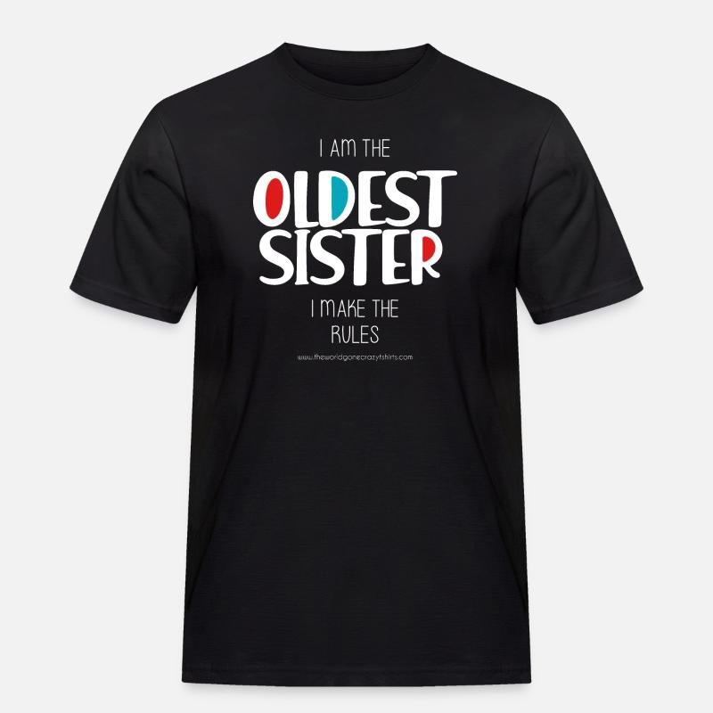 Älteste Schwester - Männer Workwear T-Shirt - Schwarz