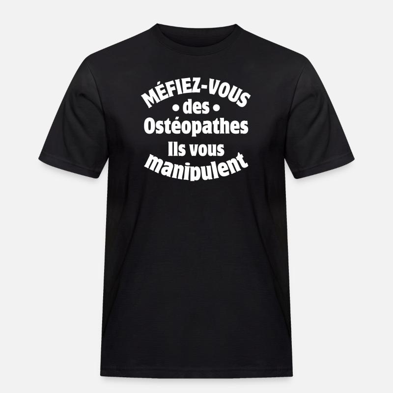Osteopath, Osteopathen, Medizin - Männer Workwear T-Shirt - Schwarz