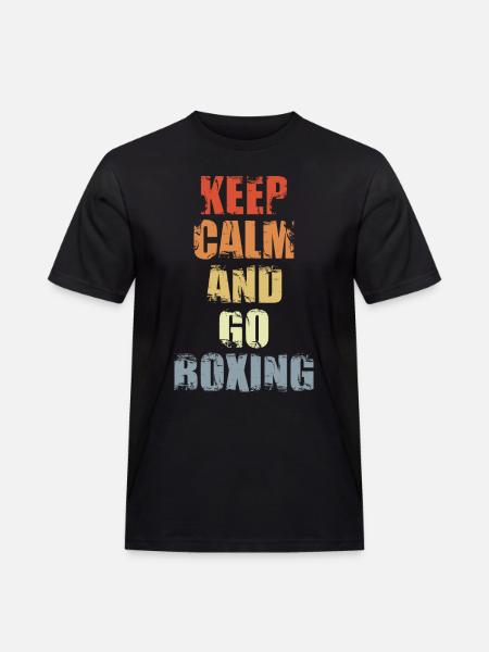 Keep Calm And Go Boxing - Men's Workwear T-Shirt - black