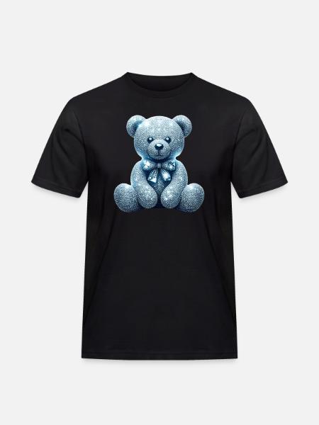 Crystal Bear Diamond Diamonds - Men's Workwear T-Shirt - black