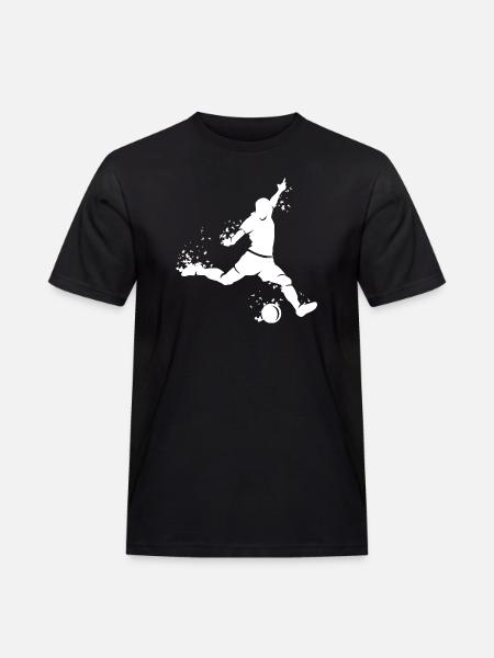 Ikona Football Player Blast Team Fan - Męska koszulka robocza - czarny
