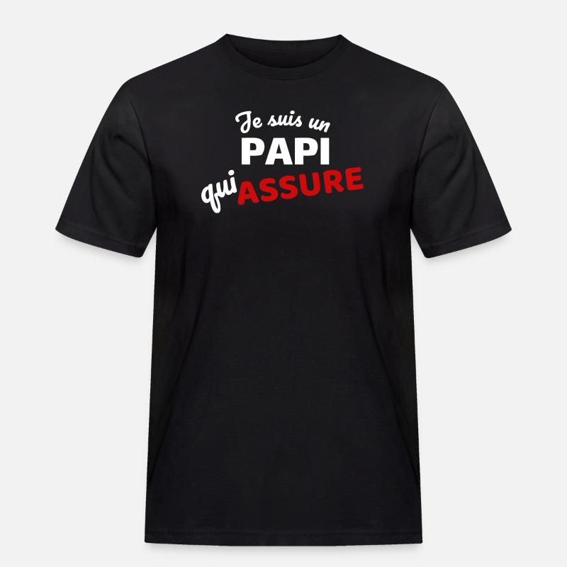 Expression affirmée de paternité - T-shirt Workwear homme - noir