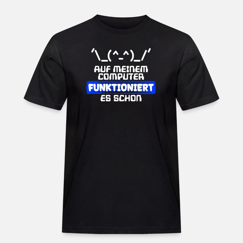 Computer Developer Softwareentwickler Statement - Männer Workwear T-Shirt - Schwarz