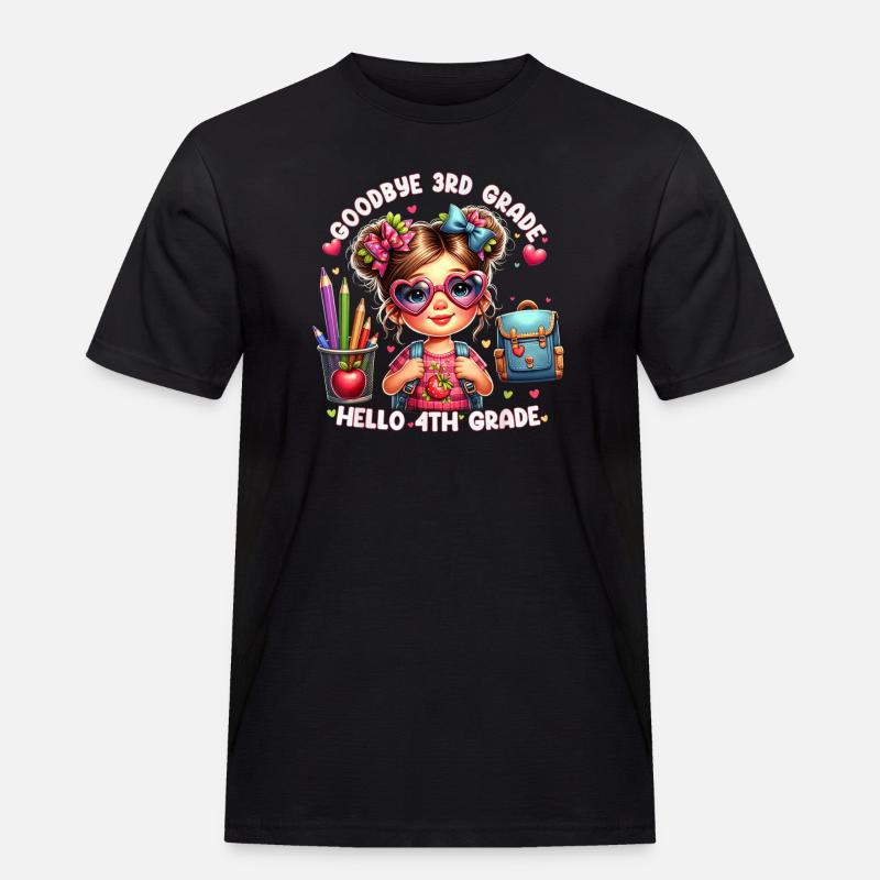 Goodbye 3rd Grade Hello 4th - Men's Workwear T-Shirt - black