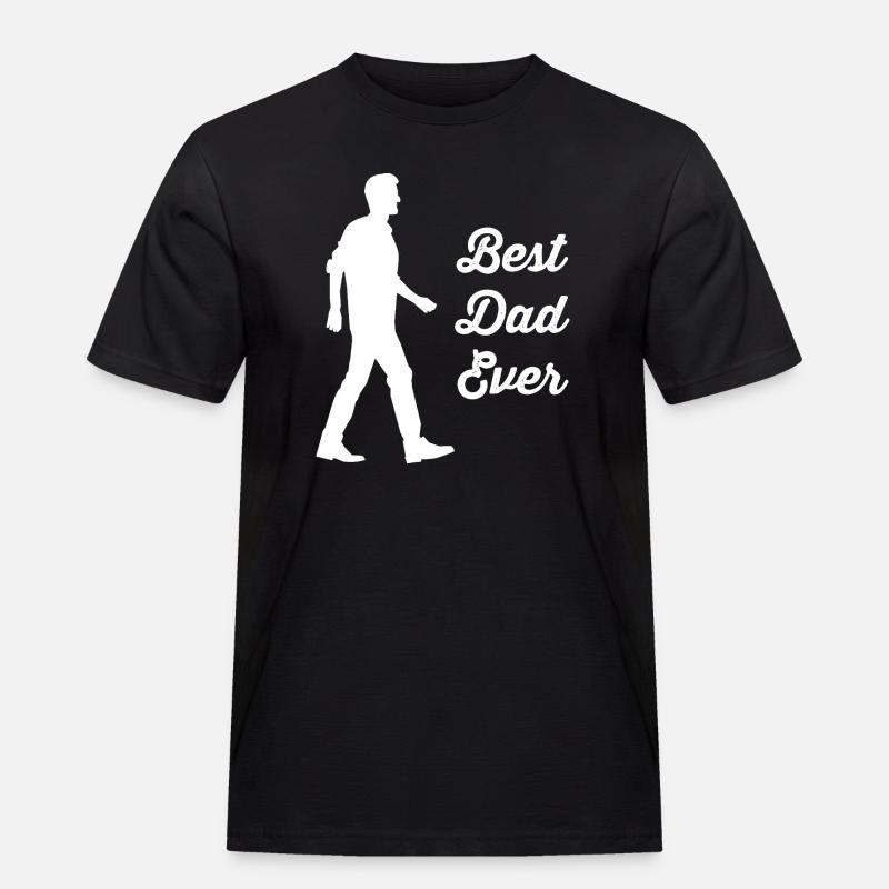 Vater - Männer Workwear T-Shirt - Schwarz