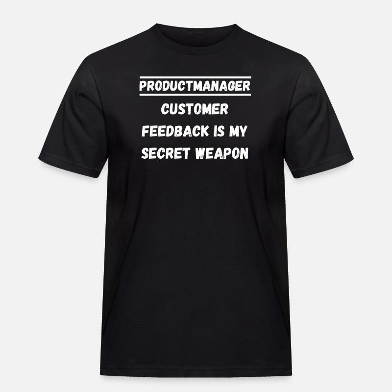 Customer Feedback - Männer Workwear T-Shirt - Schwarz