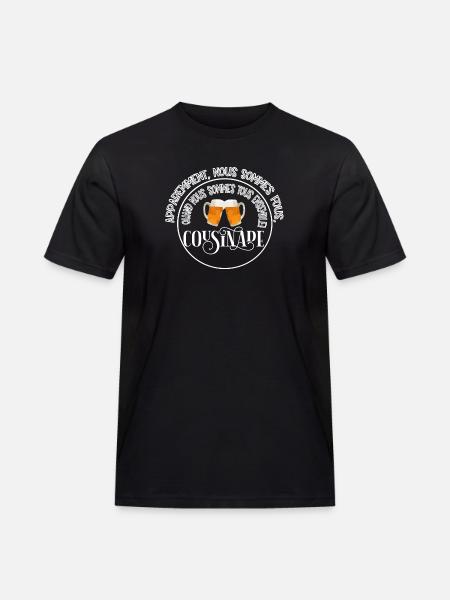 Cousinade + Jahr oder Datum zum Personalisieren - Männer Workwear T-Shirt - Schwarz