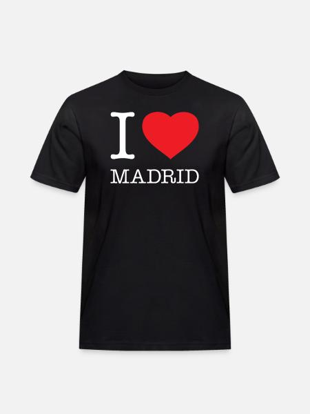 I LOVE MADRID - Men's Workwear T-Shirt - black