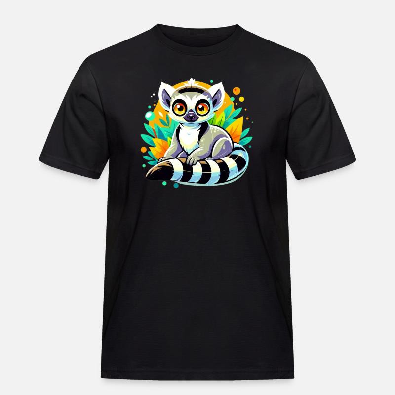 Lemur - Męska koszulka robocza - czarny
