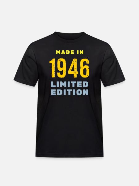 1946 - Men's Workwear T-Shirt - black