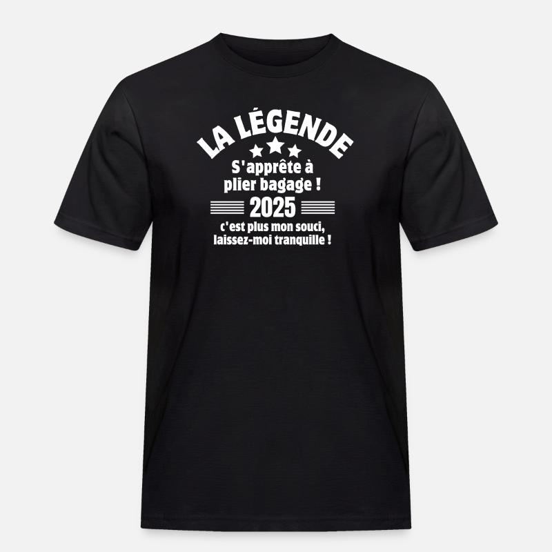Ruhestand, Ruhestand, ich bin im Ruhestand - Männer Workwear T-Shirt - Schwarz