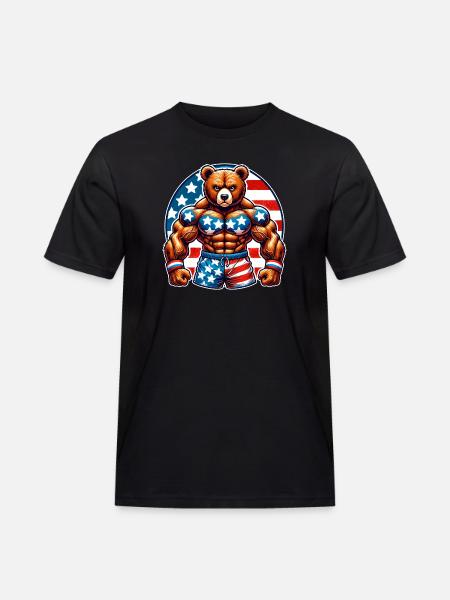 Muscle Bear USA - Men's Workwear T-Shirt - black